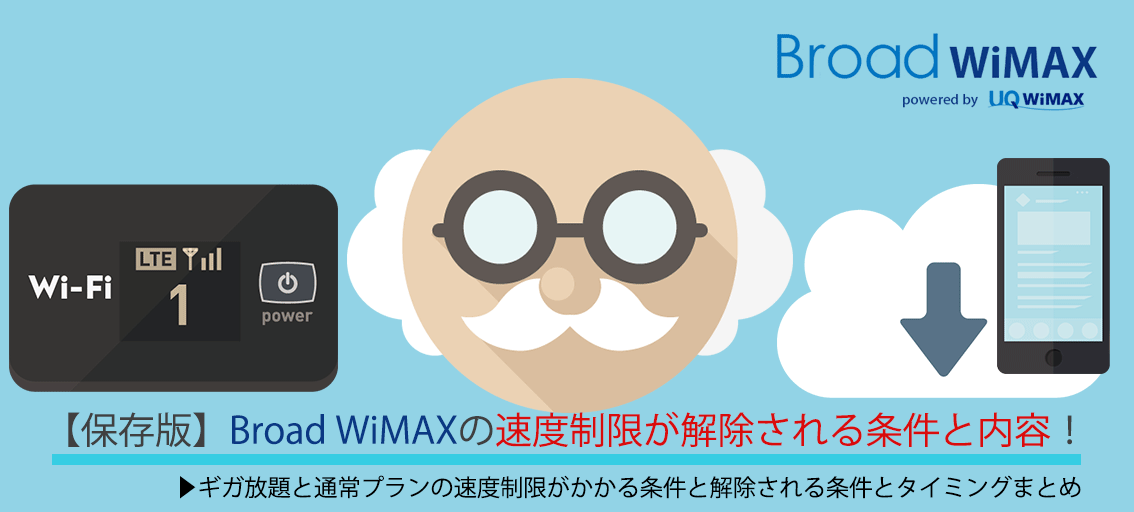 保存版 Broad Wimaxの速度制限が解除される条件と内容 ギガ放題と通常プランの速度制限がかかる条件と解除される条件とタイミングまとめ Broad Wimax Fan